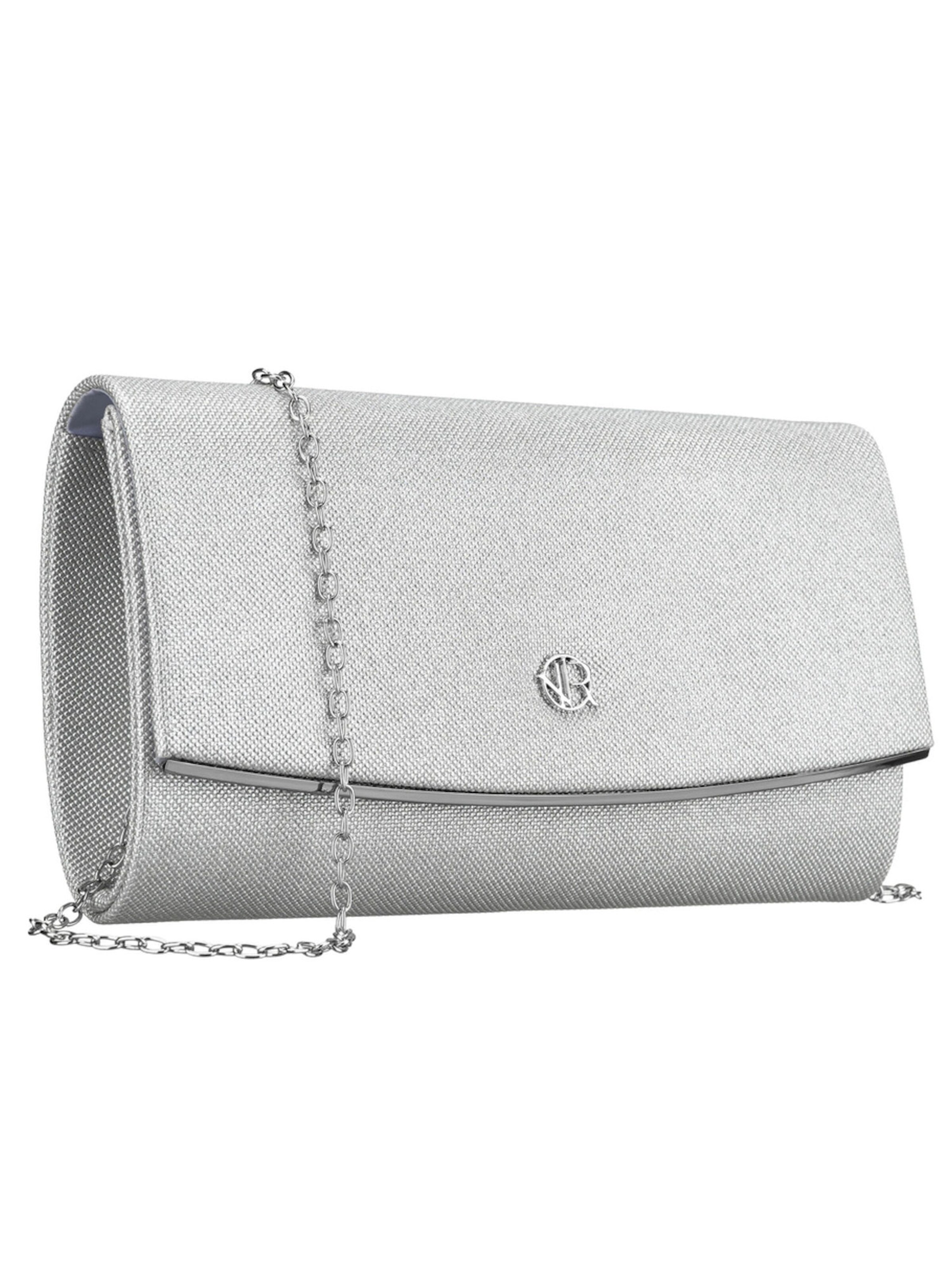 Tomshop24-7 Clutch 'Rovicky Mia'‌‌‌‌‌ in Silber: Vorderseite