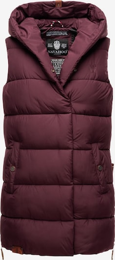 NAVAHOO Weste 'Madilynaa' in bordeaux, Produktansicht