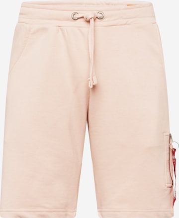 ALPHA INDUSTRIES Cargobroek 'X-Fit' in Roze: voorkant