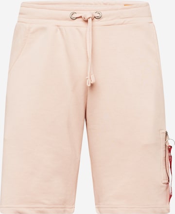 ALPHA INDUSTRIES Cargo Pants 'X-Fit' in Pink: front