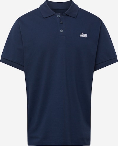 new balance T-Shirt en bleu marine / blanc, Vue avec produit