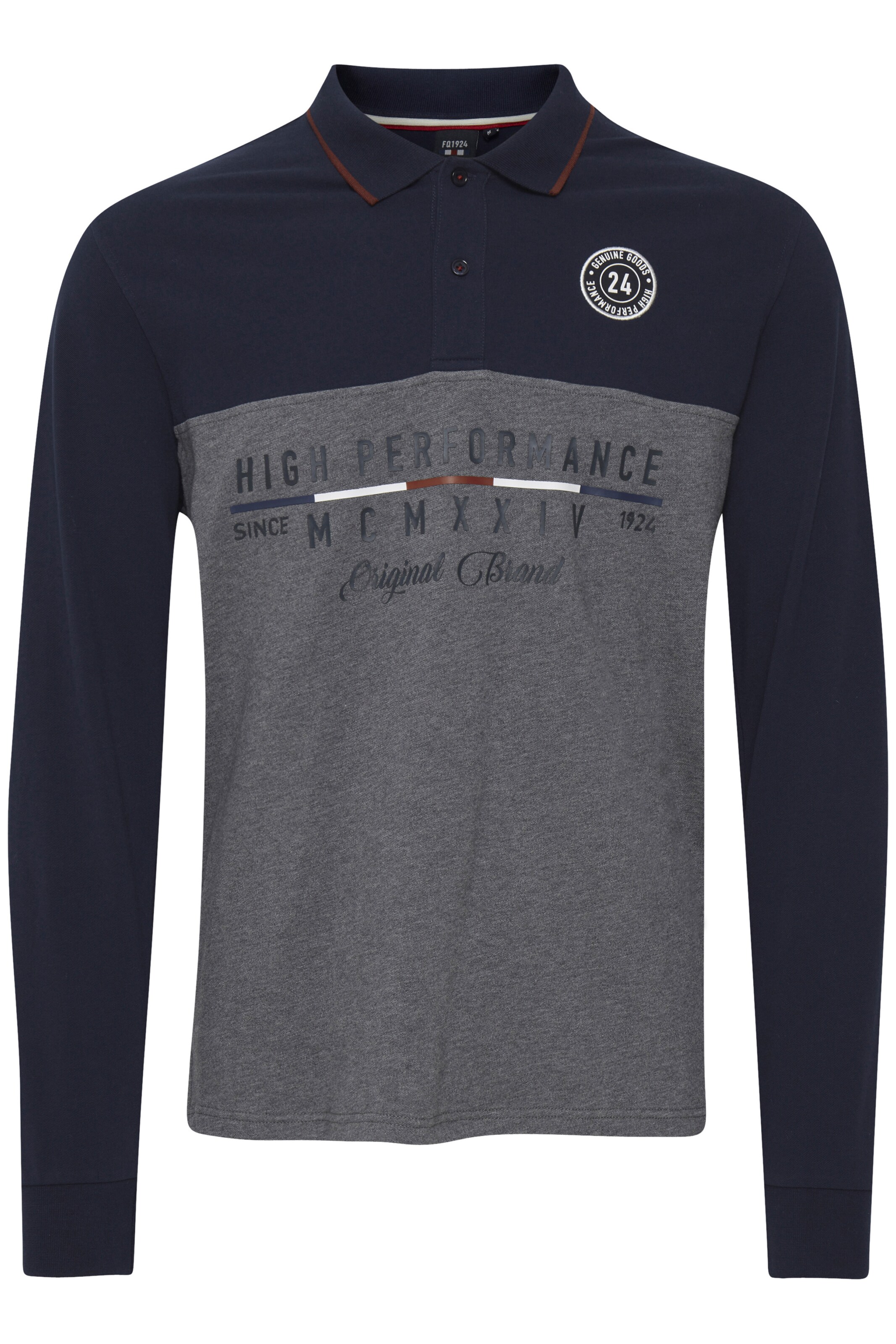 FQ1924 - Camisa 'REIDAR' em mistura de cores: frente