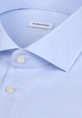 SEIDENSTICKER Slim Fit Hemd 'Classic Essentials' in Blau