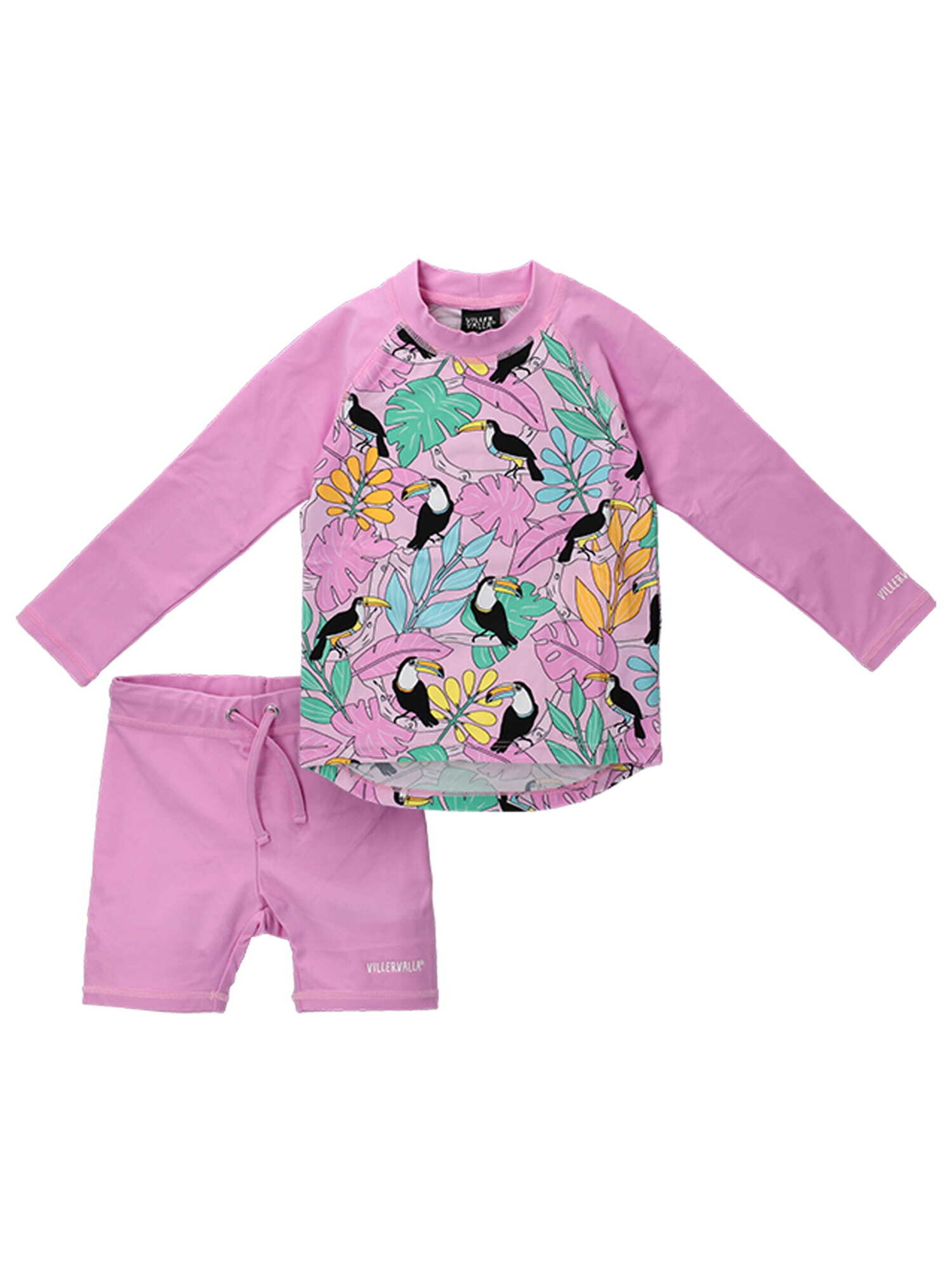 Villervalla Badeanzug in Pink: Vorderseite