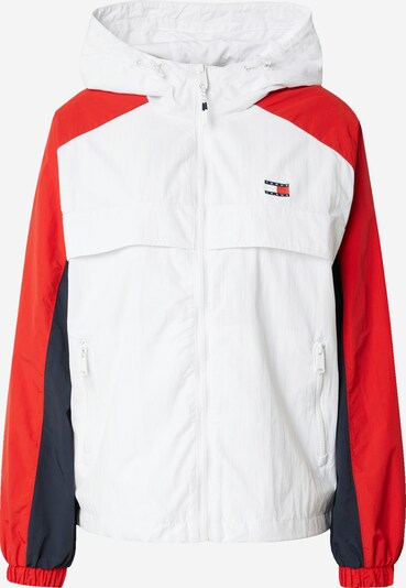 Tommy Jeans Демисезонная куртка 'CHICAGO' в Цвет морской волны / Красный / Белый, Обзор товара