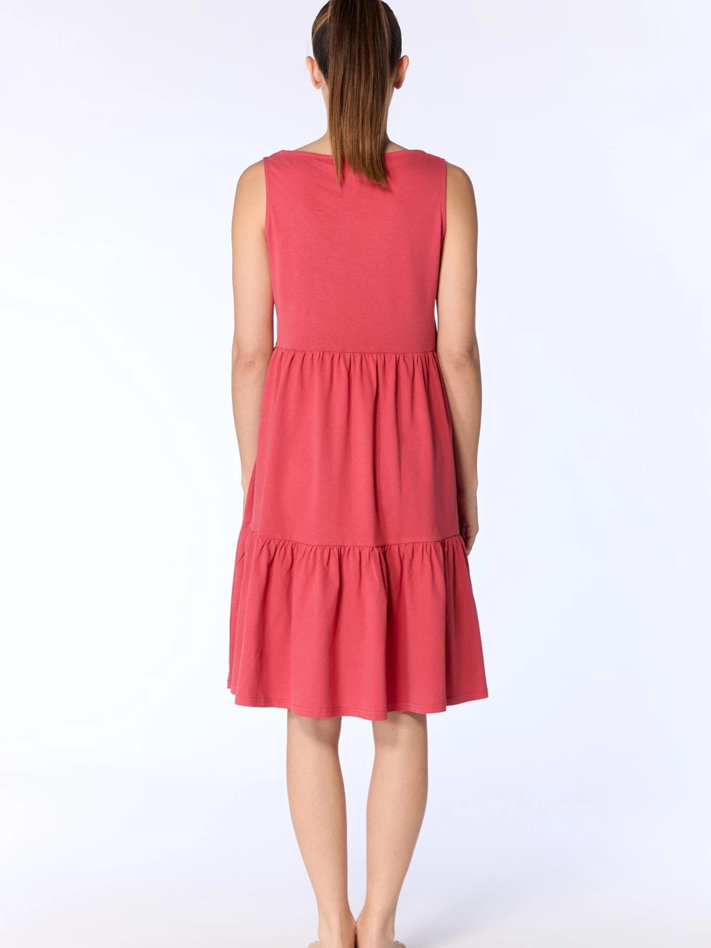 Leela COTTON Dress in Red