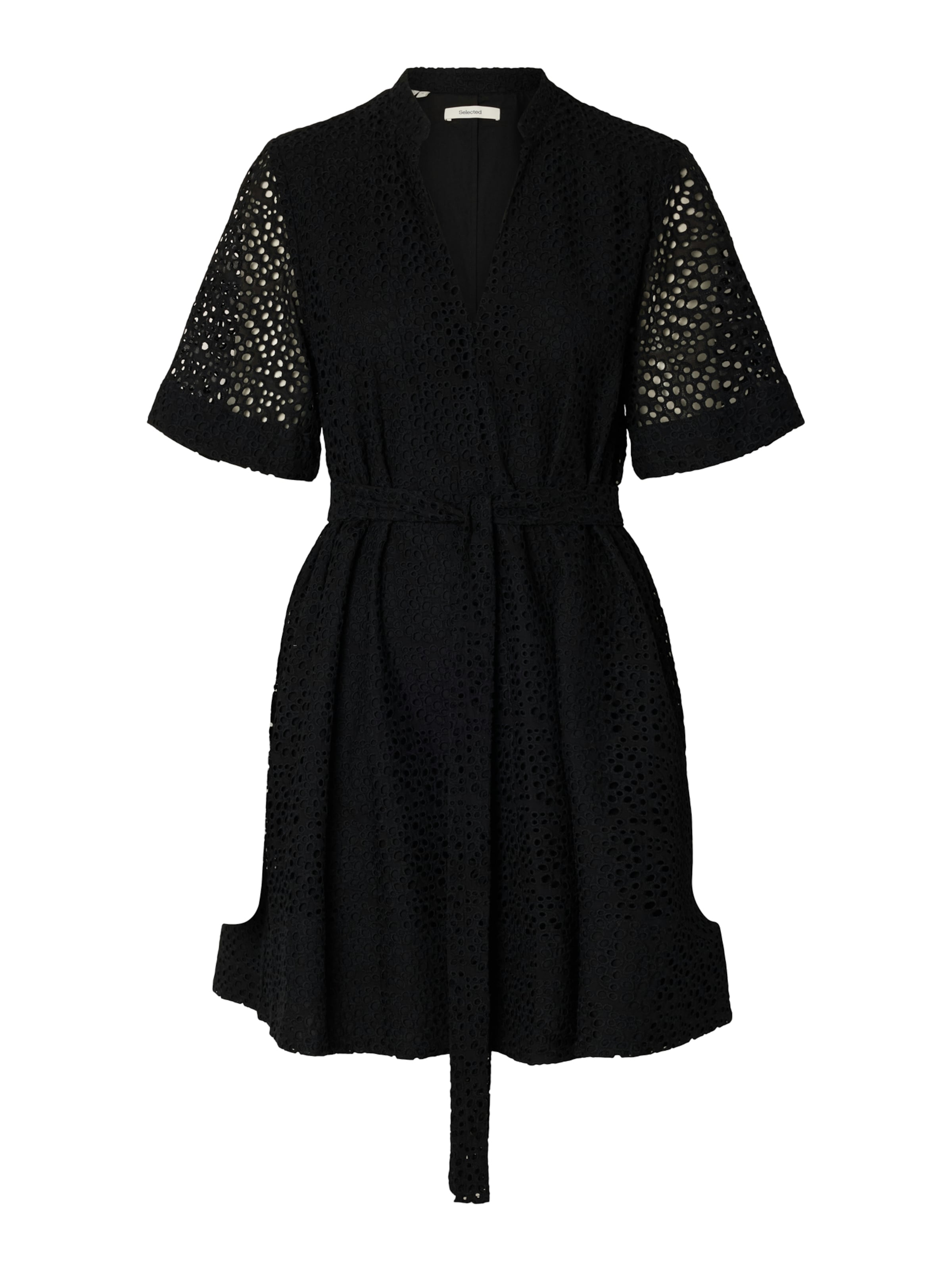 SELECTED FEMME Jurk 'SLFLAERKE' in Zwart: voorkant