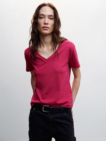 MANGO T-Shirt 'CHALAPI' in Pink: predná strana