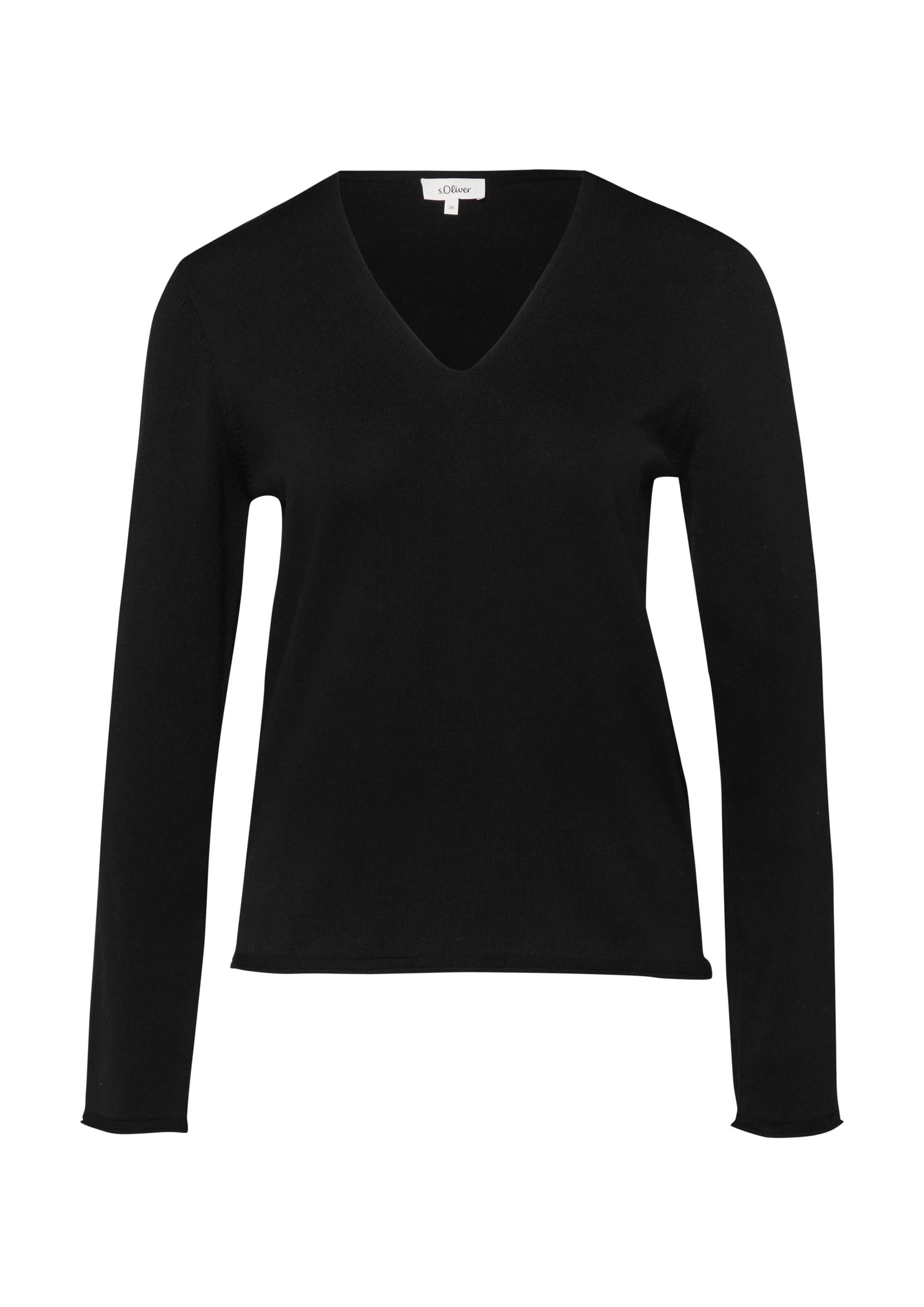 Pull-over s.Oliver en noir : devant