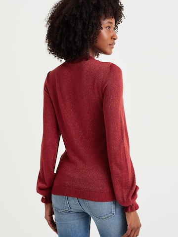 Pull-over WE Fashion en rouge