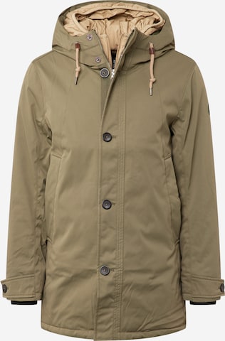 TOM TAILOR Between-Seasons Parka in Green: front