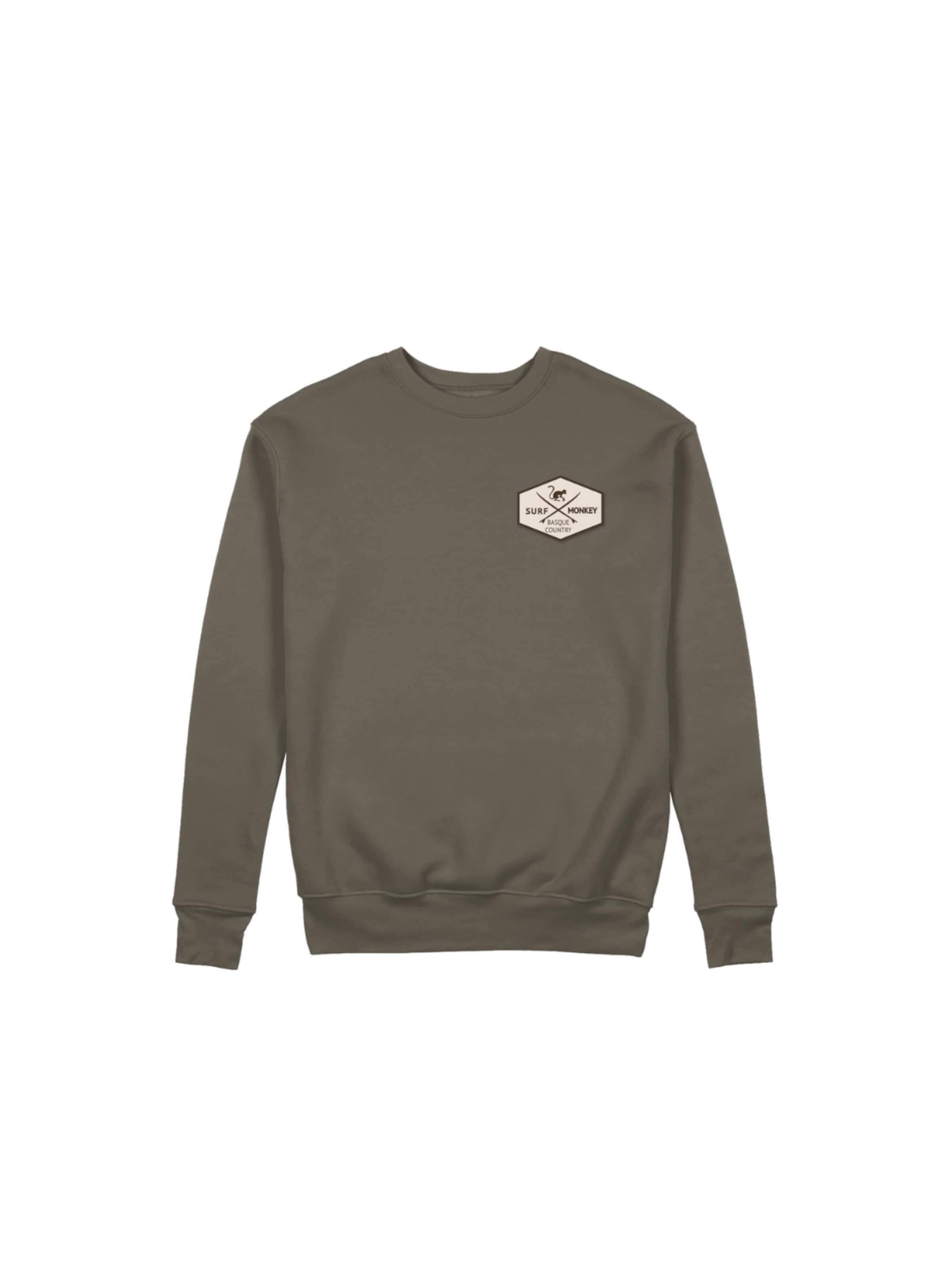 Surf Monkey Sweatshirt in Groen: voorkant