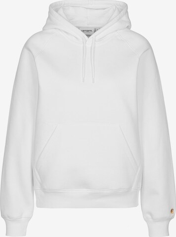 Carhartt WIP Sweatshirt ' Chase ' in White: front