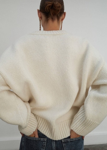 MANGO Sweater 'Juana' in Beige