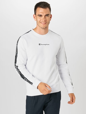 Coupe regular Sweat-shirt Champion Authentic Athletic Apparel en blanc : devant