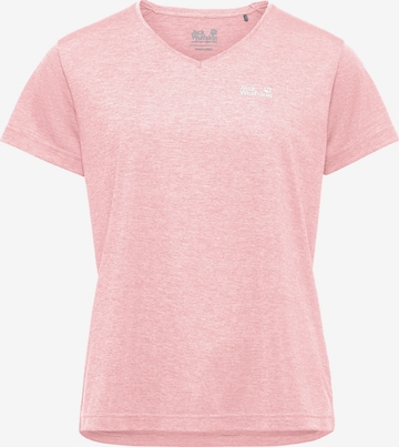 JACK WOLFSKIN Performance Shirt in Pink: front