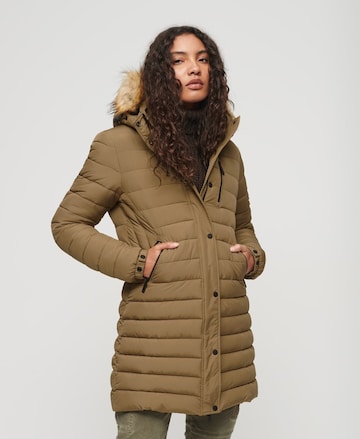 Superdry Winterjas 'Fuji' in Beige: voorkant