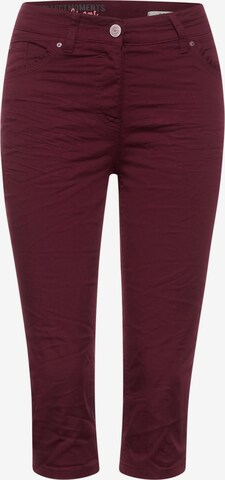 CECIL Slim fit Pants in Red: front
