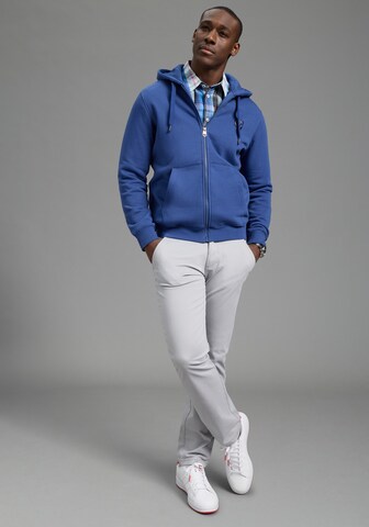 DELMAO Sweatjacke in Blau