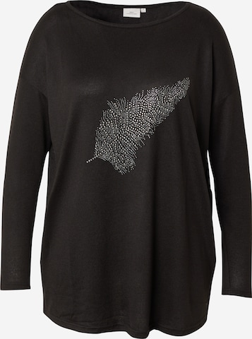 T-shirt 'CARMALBA' ONLY Carmakoma en noir : devant