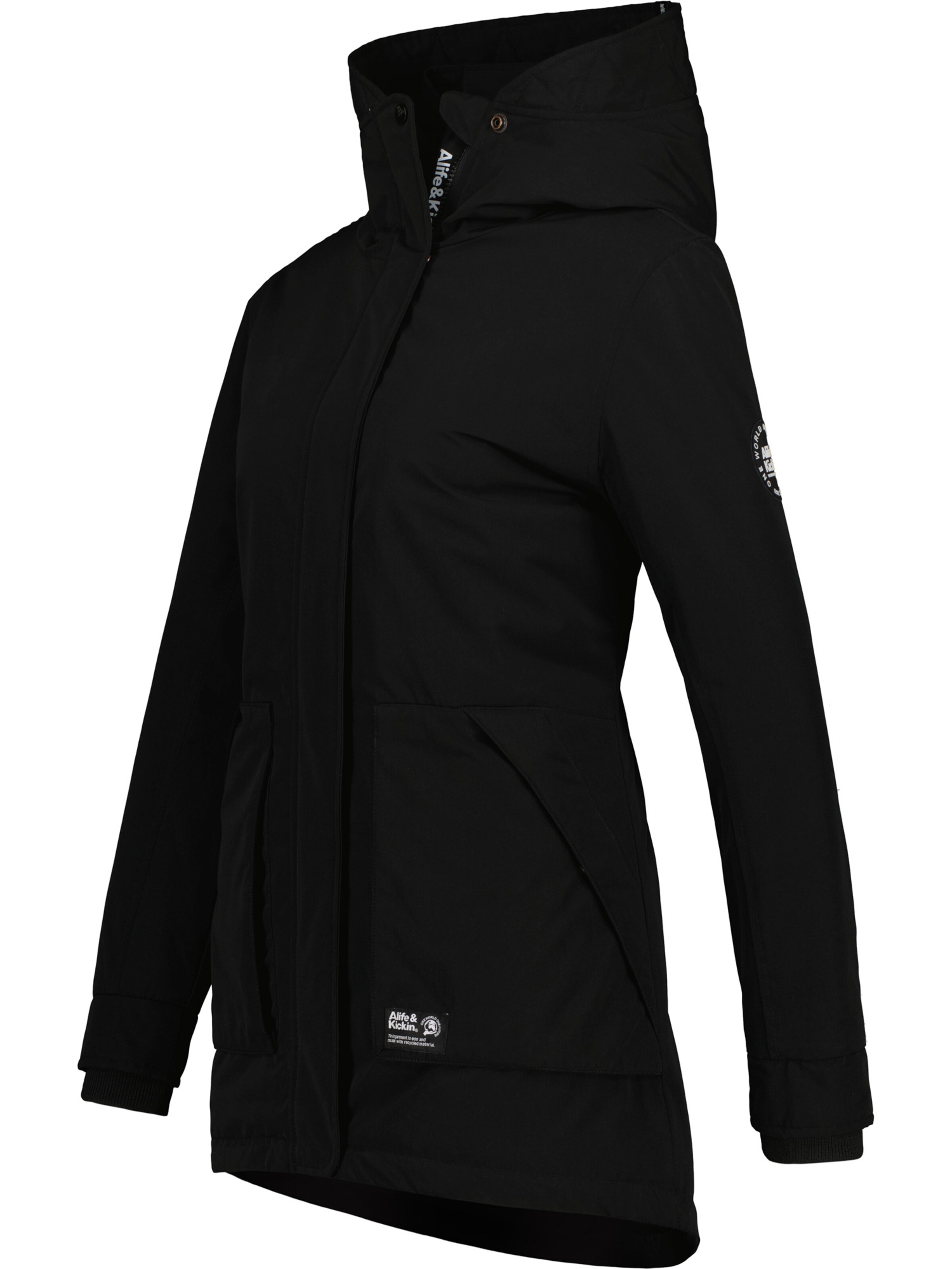 alife & kickin Vinterjakke 'Flora' i sort