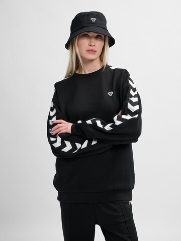 Hummel Sweatshirt in Zwart: voorkant