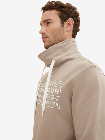 TOM TAILOR Sweatshirt in Beige