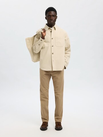 SELECTED Regular fit Ing 'SLHTRAVIS' - bézs