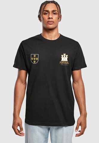 Maglietta 'Portugal' di Mister Tee in nero: frontale