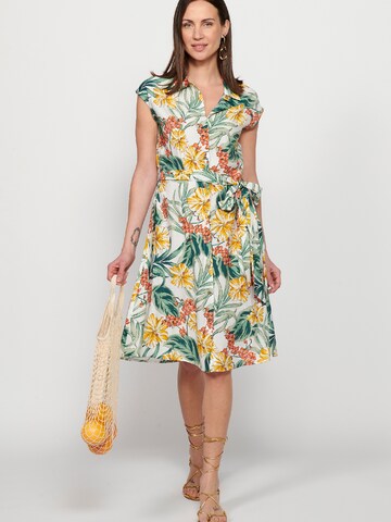 KOROSHI Shirt dress in White