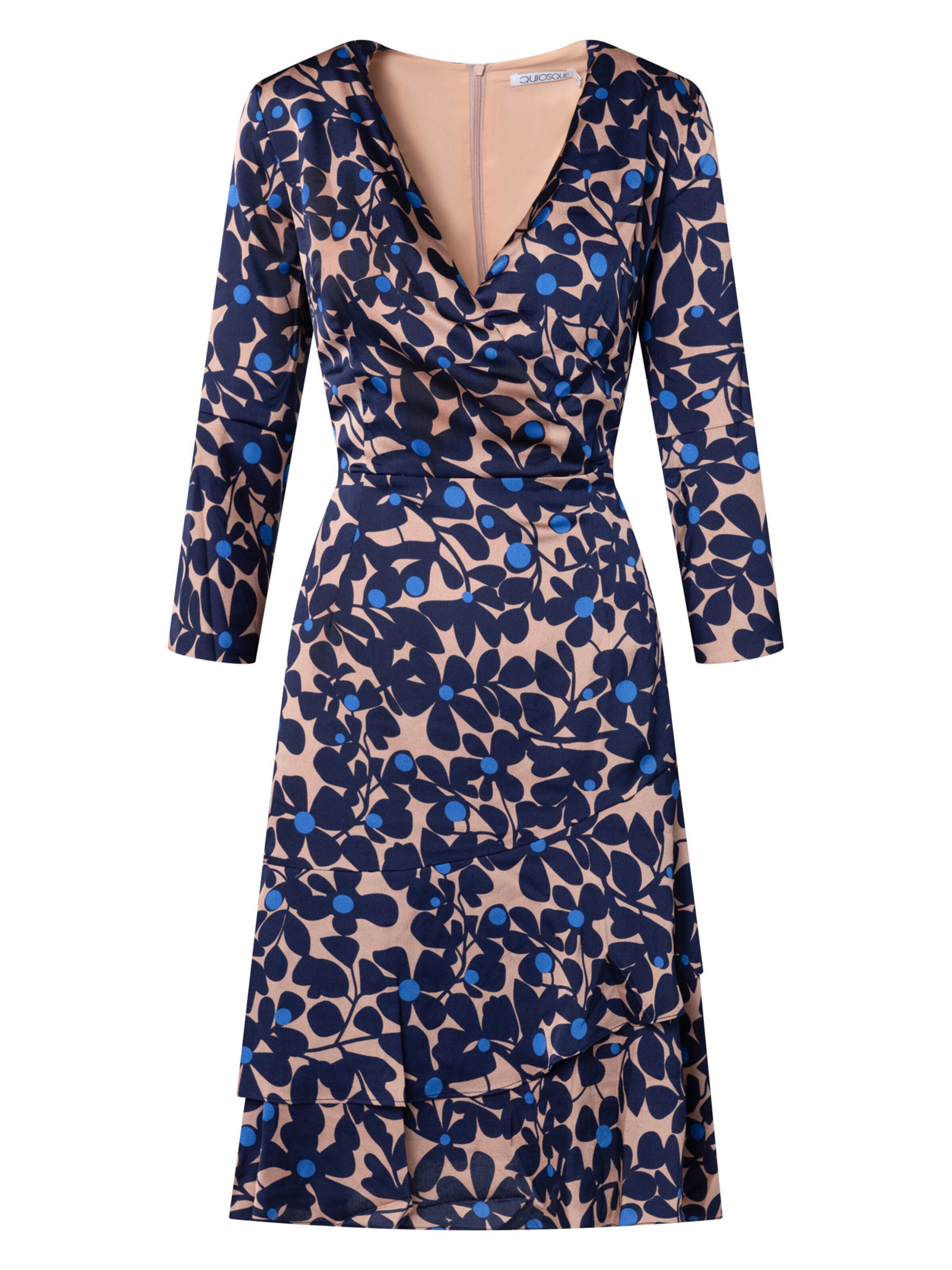 Quiosque Jurk '4TC004' in Blauw: voorkant