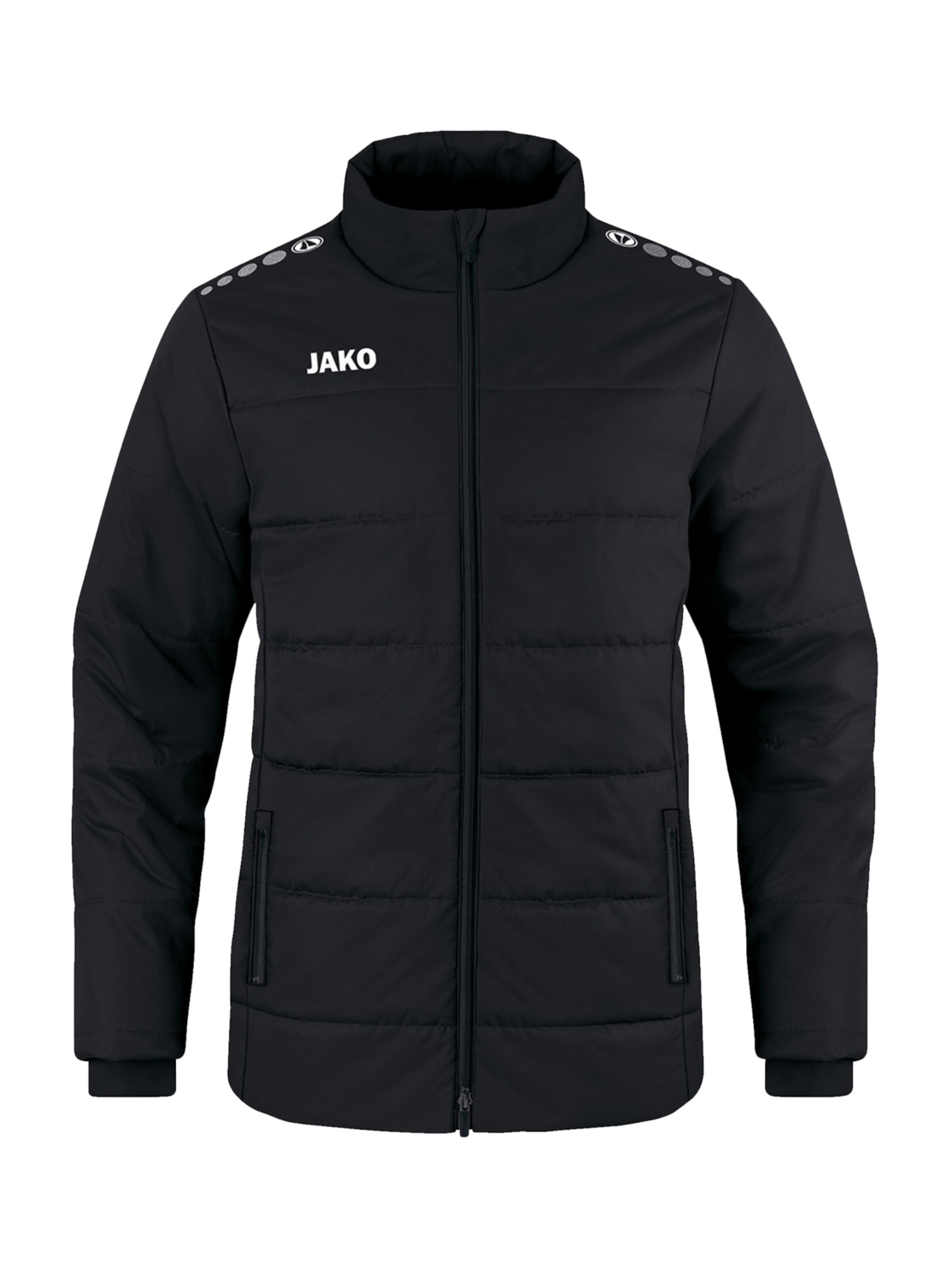 JAKO Sportovní bunda 'Team Coach' – černá: přední strana