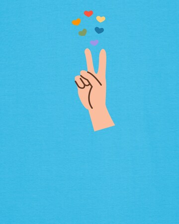 Watapparel Shirt 'Spread Love' in Blue