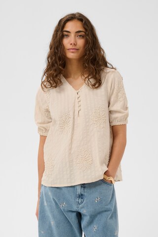 Chemisier 'CULelau' CULTURE en beige : devant