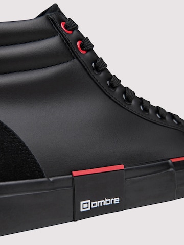 Ombre Sneakers hoog in Zwart