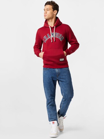 Champion Authentic Athletic Apparel Sweatshirt i röd