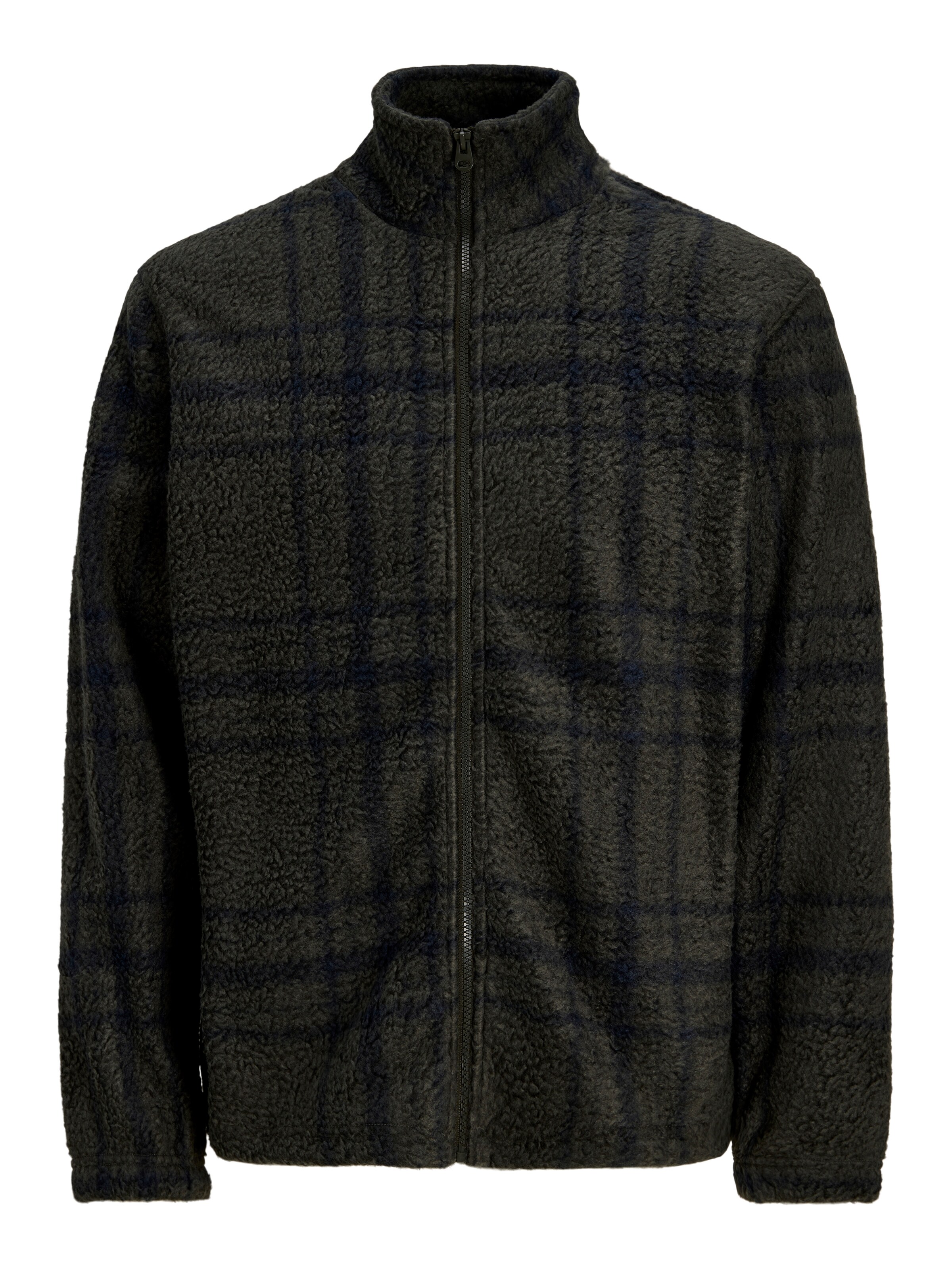 JACK & JONES Fleecejacke 'JORSEBASTIAN' in Grün: Vorderseite