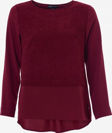 Awesome Apparel Blouse in Rood: voorkant