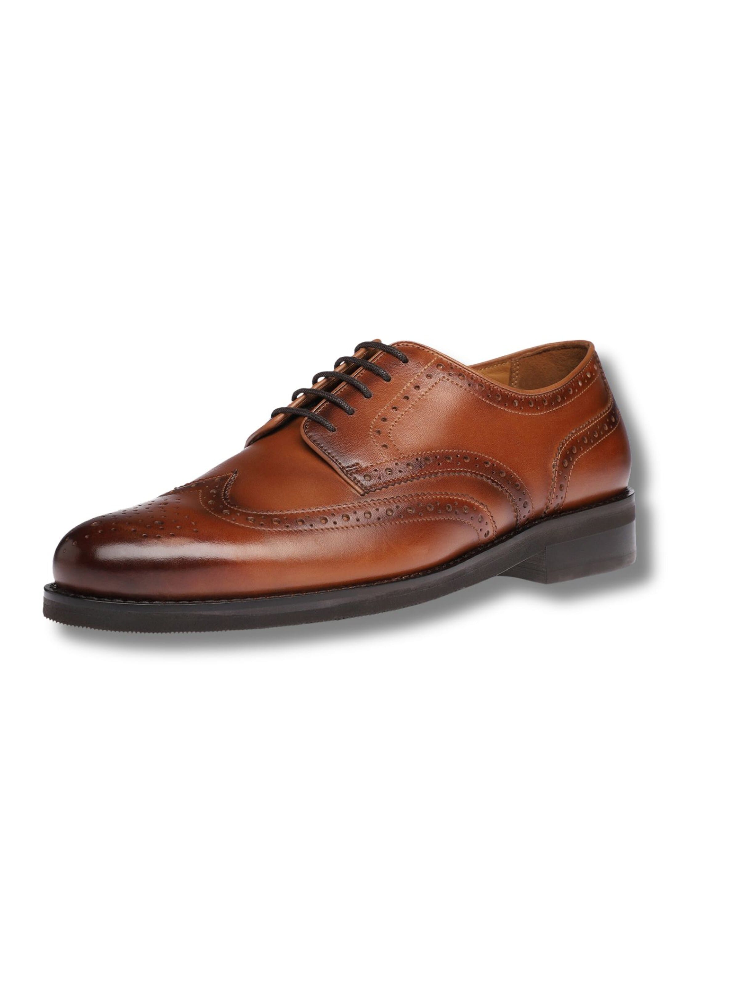 Gordon & Bros Lace-Up Shoes 'Rick' in Brown: front
