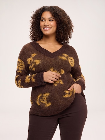 Fiorella Rubino Sweater in Brown