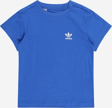 Tricou 'Adicolor' de la ADIDAS ORIGINALS pe albastru: față