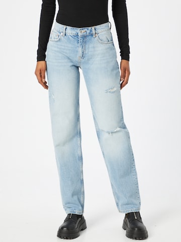 Gina Tricot Loosefit Jeans in Blauw: voorkant