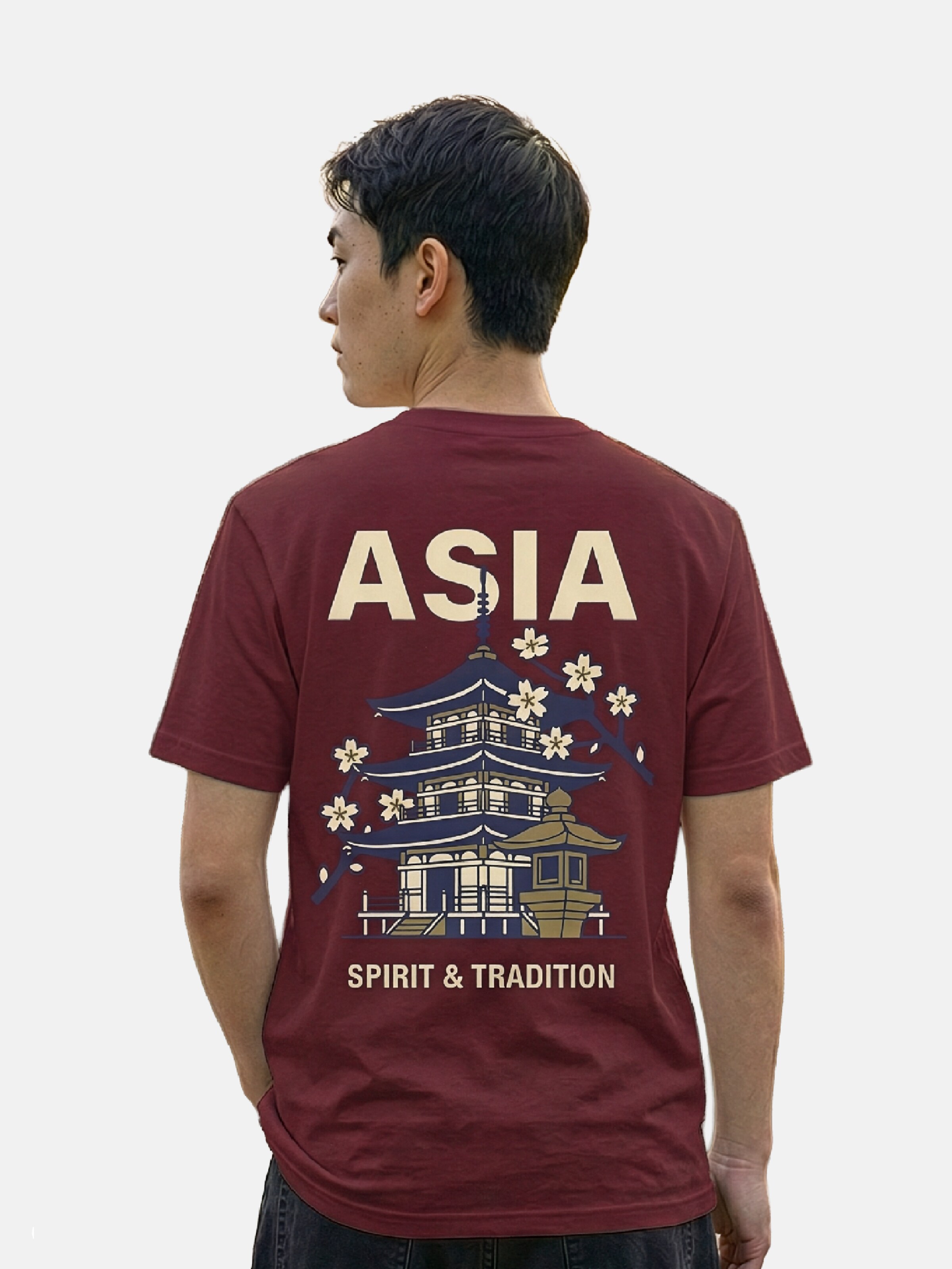 RoamLikeSummer Shirt 'ASIA' in Red