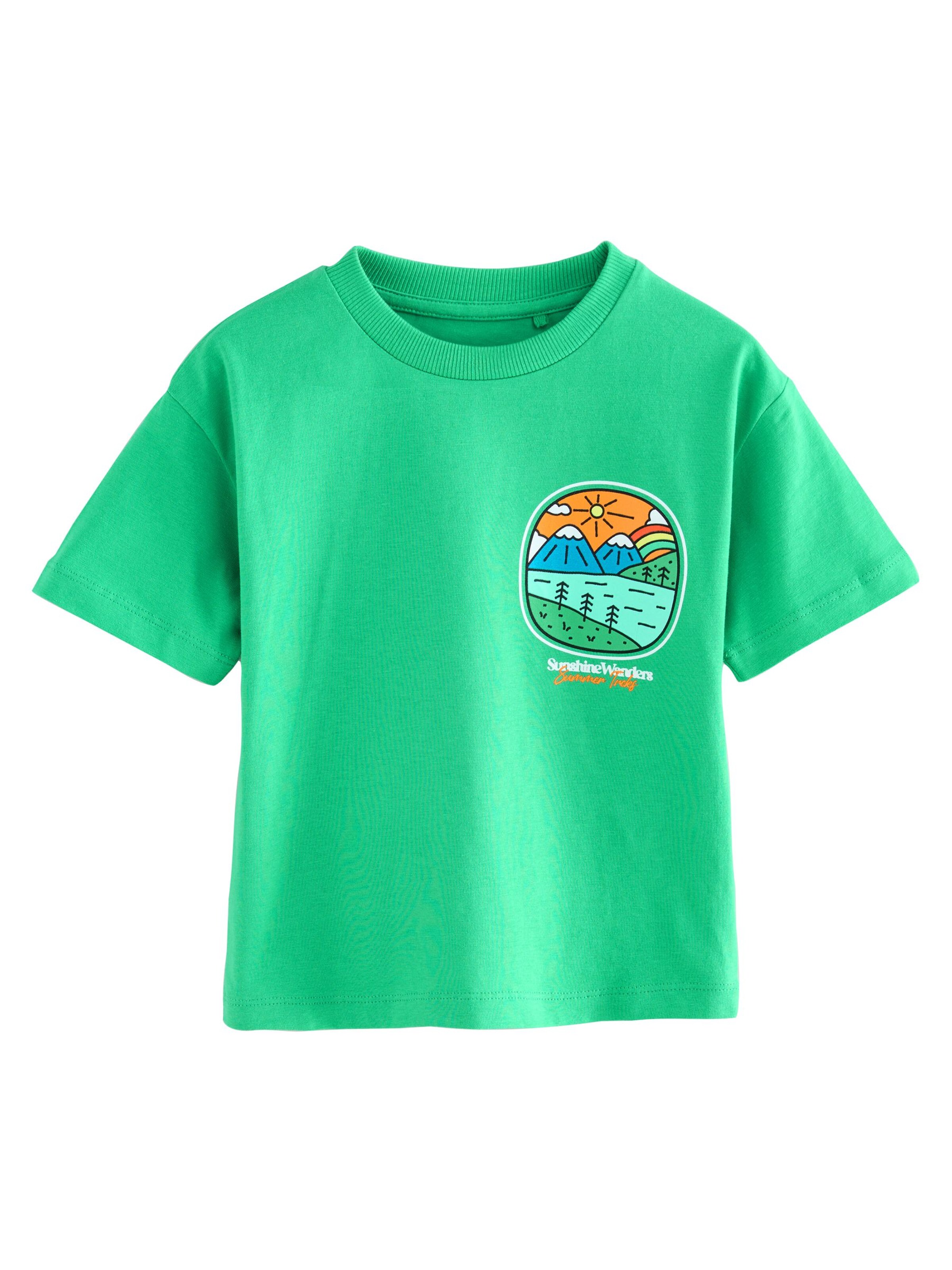 Next T-Shirt in Grün: Vorderseite