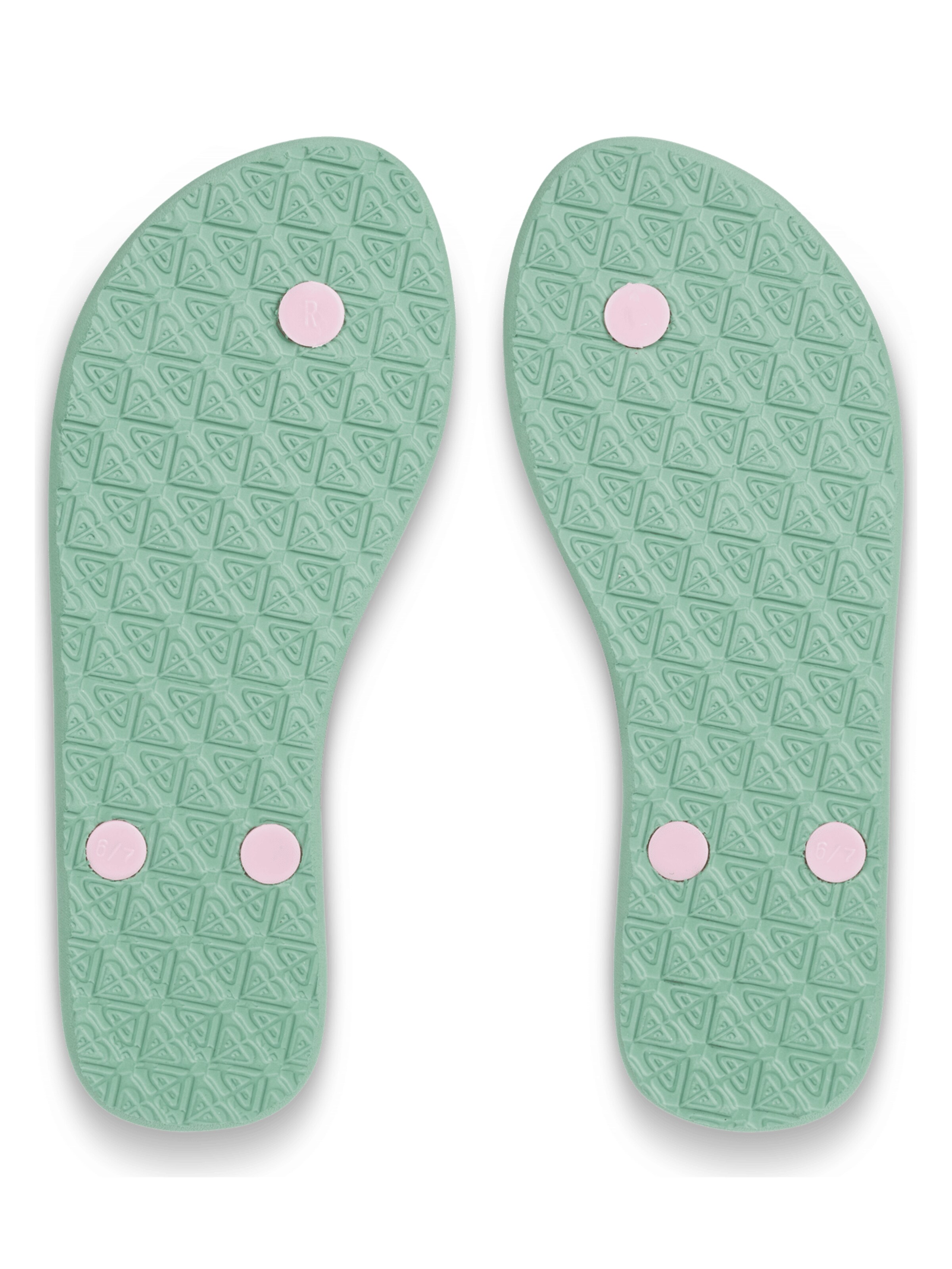 ROXY Teenslipper 'Viva Stamp LI' in Groen