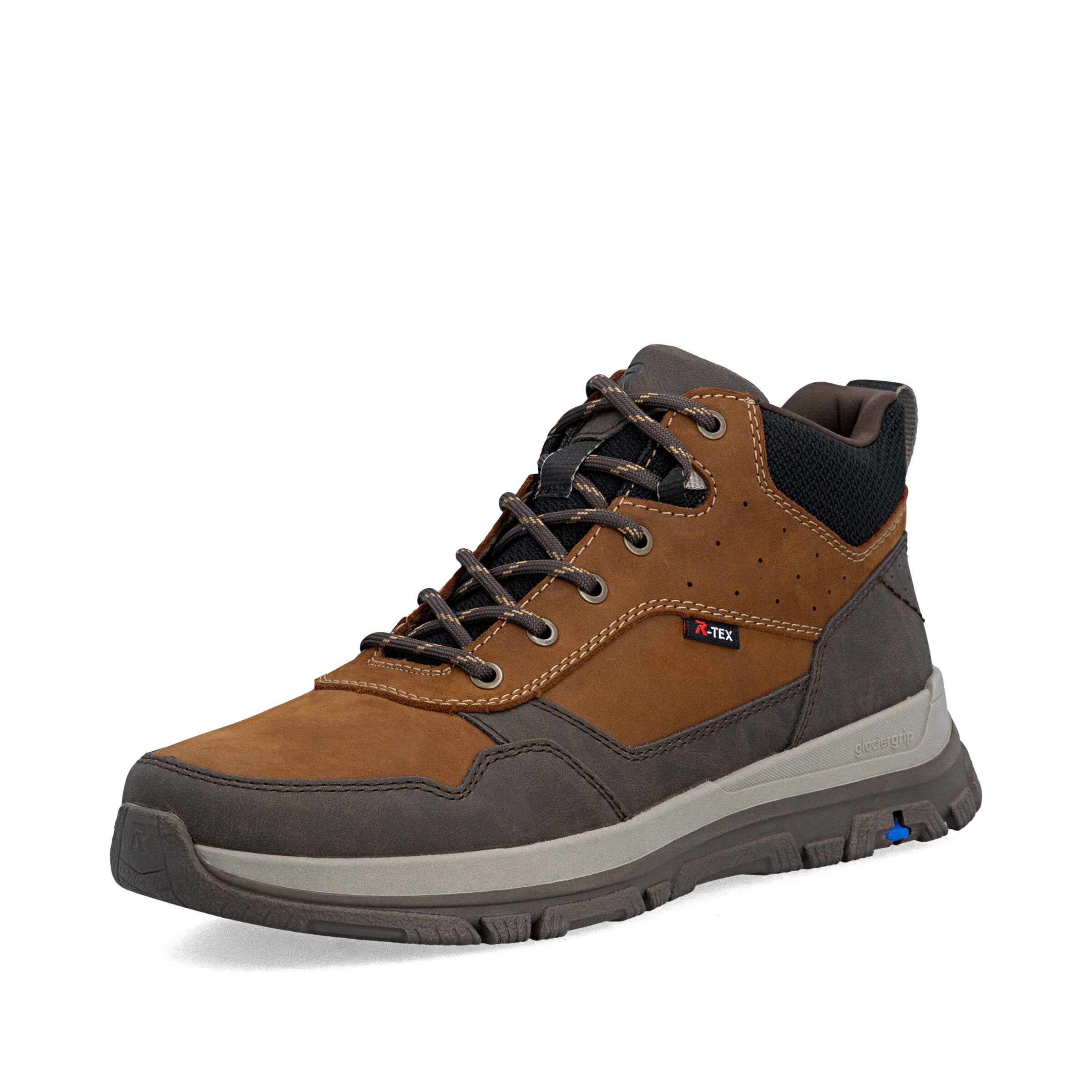 Bottes à lacets Rieker en marron : devant