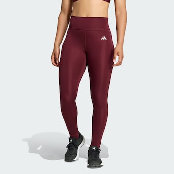 ADIDAS PERFORMANCE Skinny Športne hlače 'Optimé Essentials' | rdeča barva: sprednja stran