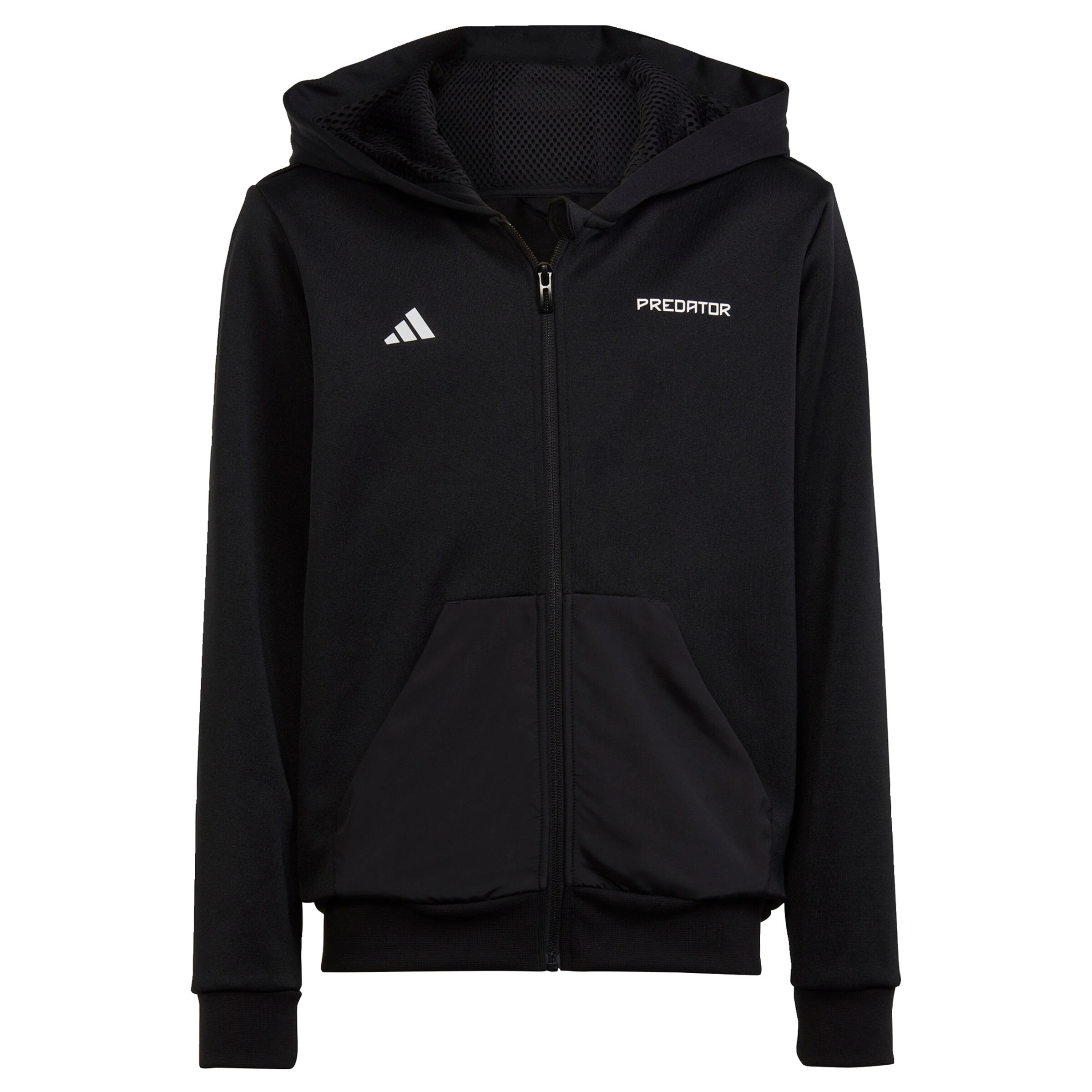 ADIDAS PERFORMANCE Sportsweatjacke 'Predator ' in Schwarz: Vorderseite