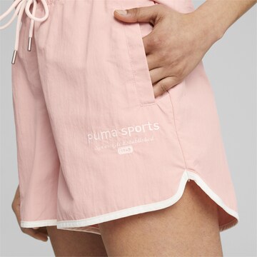 PUMA Regular Sporthose in Pink