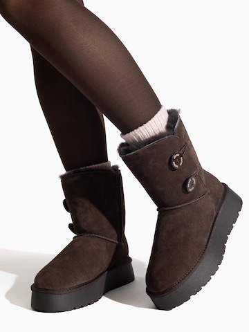 Gooce Boots 'HUBBARD' i brun: forside